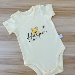 Baby body suit with cutsomized name