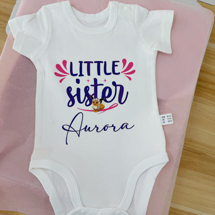 Baby bodysuit with cutsomized name