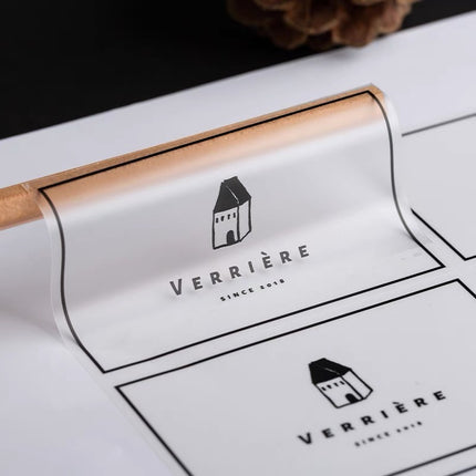 Transparent Label Stickers  (With White Ink)